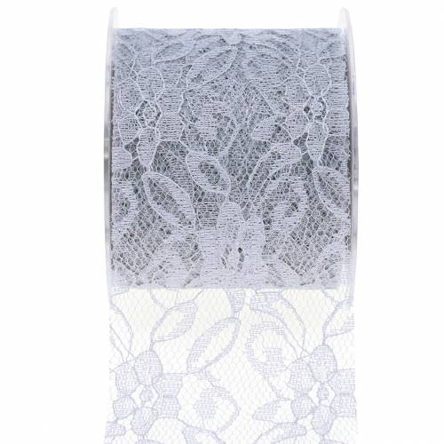 Ruban dentelle ruban déco gris 70mm 15m