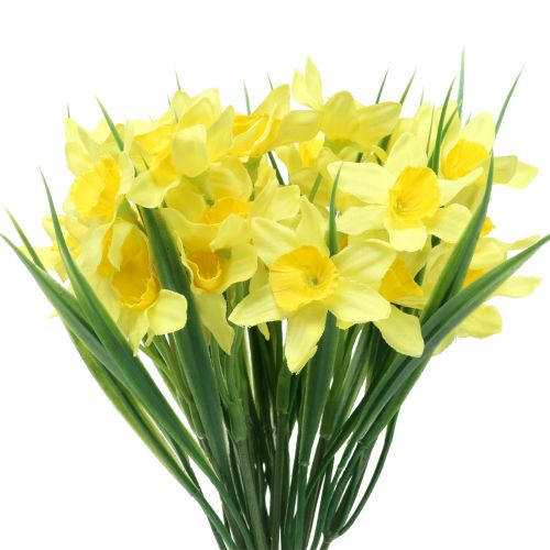 Floristik24.fr Narcisse jaune 27cm 12pcs décoration de table - acheter pas  cher en ligne