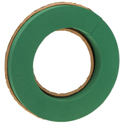 Base de couronne en mousse florale humide en carton Ø25cm 2 pièces
