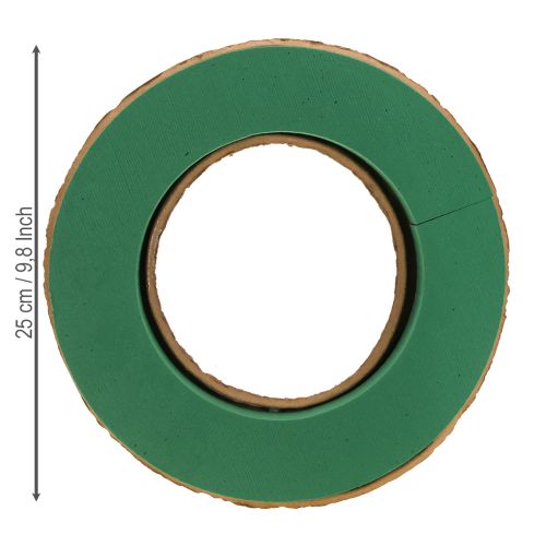 Article Base de couronne en mousse florale humide en carton Ø25cm 2 pièces