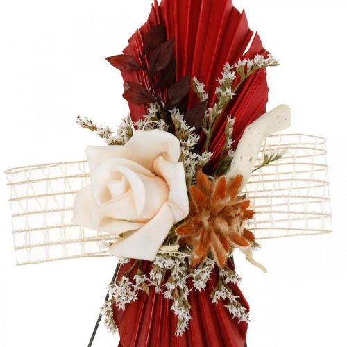 Article Composition funéraire Fleurs séchées exotiques 3vtes 24pcs