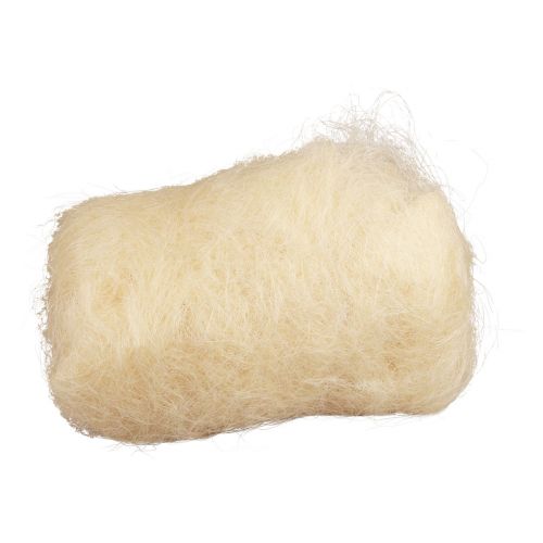 Article Herbe de sisal en fibres naturelles pour l&#39;artisanat Herbe de sisal blanc crème 500g