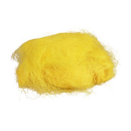 Floristik24 Herbe de sisal en fibres naturelles pour l&#39;artisanat Herbe de sisal jaune 300g