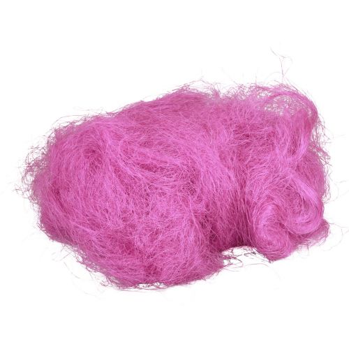 Floristik24 Herbe de sisal en fibres naturelles pour l&#39;artisanat Herbe de sisal rose 300g