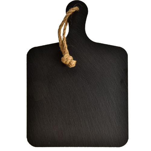 Ardoise Naturelle à Suspendre Plateau en Pierre Noir 26×18cm