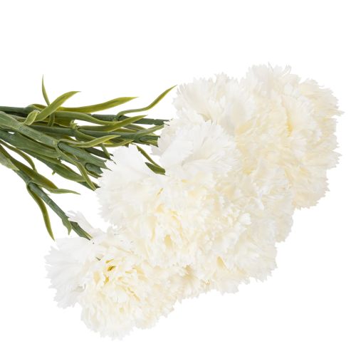 Kleur : rose, Matériau : polyester et plastique - Lot de 8 œillets artificiels de 56 cm pour compositions florales | Floristik24.fr