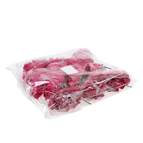 Floristik24 Oeillet Rose Ø9cm L11cm 12 pcs