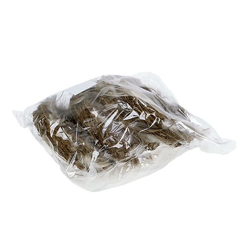 Floristik24 Nid avec plumes 15cm naturel 4pcs