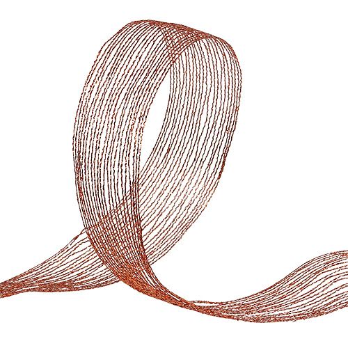 Ruban maillé en fil de cuivre renforcé 40mm 15m