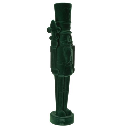 Nutcracker figurine en feutrine verte 77 cm décoration de Noël intérieure