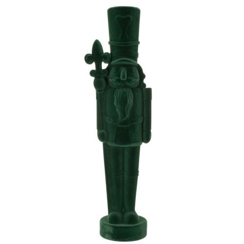Nutcracker figurine en feutrine verte 77 cm décoration de Noël intérieure | Floristik24.fr