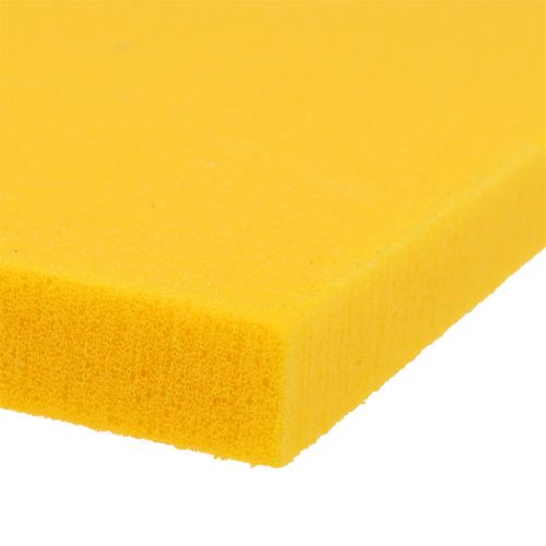 Floristik24 Panneaux design en mousse florale, jaune 34,5 cm × 34,5 cm, 3 pièces