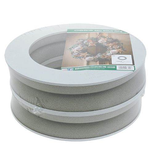 Article Couronne d&#39;anneaux en mousse florale H4cm Ø30cm 4 pcs