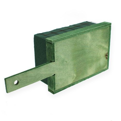 Article Base d'arrangement 4 pcs en mousse florale brique vert métal bois