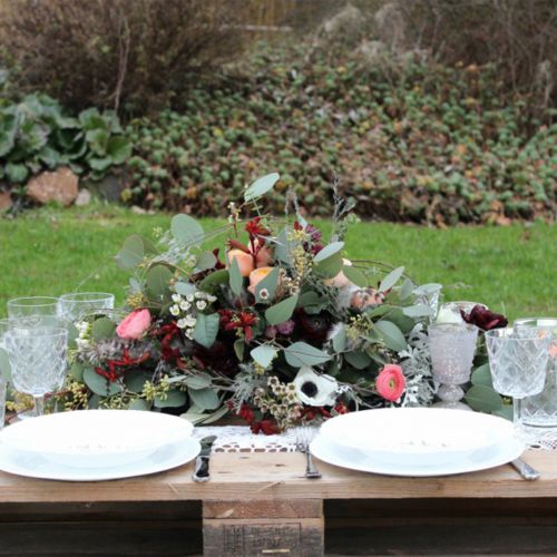 Article Matériel enfichable décoration de table mousse florale noir 48cm 4 pcs