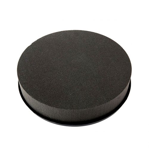Floristik24 Cylindre composite enfichable mousse plug-in noir Ø22cm H5cm 2pcs