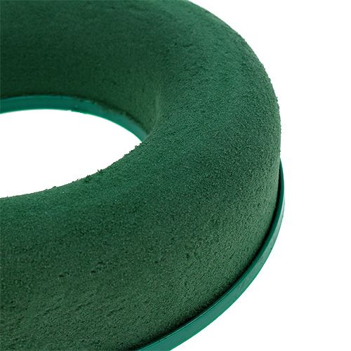 Article Couronne florale en mousse verte H2,5cm Ø17cm 6pcs