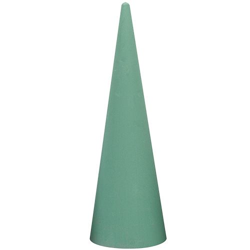 Floristik24 Cône en mousse florale vert H60cm Ø18cm 1 pièce