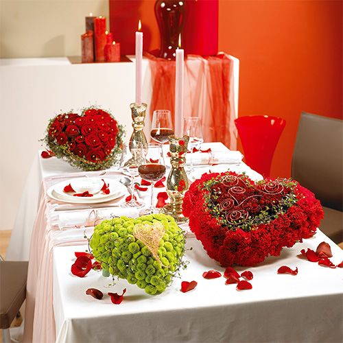 Article Matériau enfichable coeur en mousse florale vert 53cm 2 pièces décoration de mariage