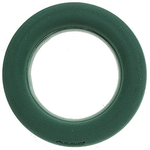 Floristik24 Anneau en Mousse Florale Mousse Couronne Verte Ø42cm 2pcs