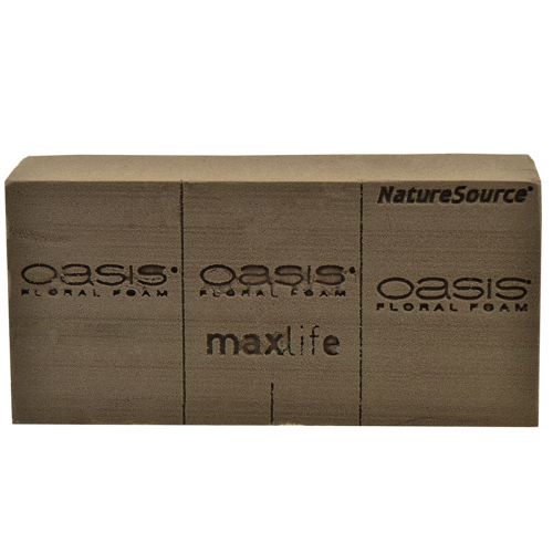 Article Oasis NatureSource Maxlife Mousse Florale Brique Marron 23×11×7.5cm 1pc