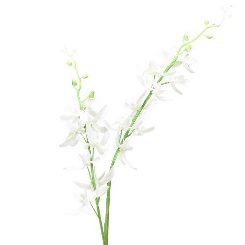 Orchidées artificielles Oncidium fleurs artificielles blanc 90cm