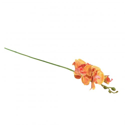 Article Orchidée artificielle Phalaenopsis flambée rouge jaune 78cm