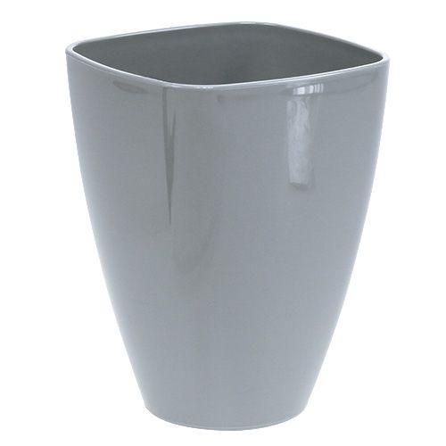 Floristik24 Pot à orchidées brillant Ø12,5cm gris 1 pièce