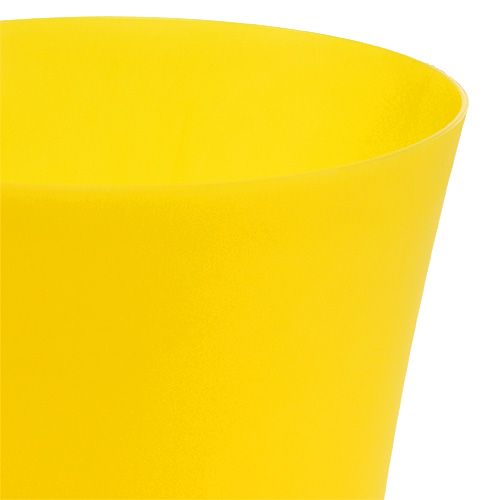 Floristik24 Pot à orchidées jaune Ø12,5cm H14cm, 1pce
