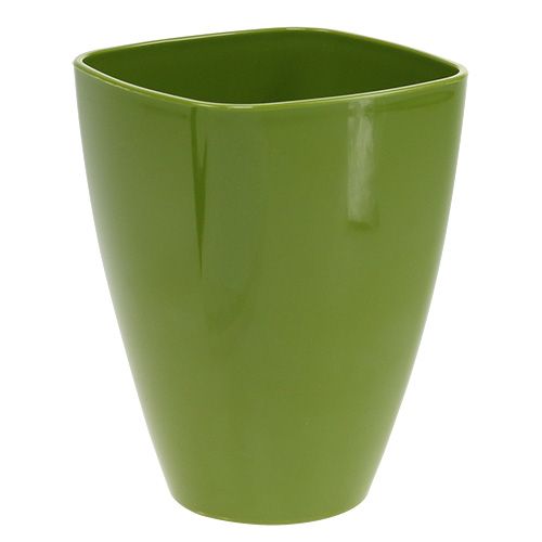 Floristik24 Pot à orchidées brillant Ø12,5cm vert olive 1 pièce