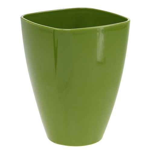 Floristik24 Pot à orchidées brillant Ø12,5cm vert olive, 1 pièce