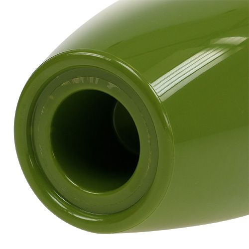 Article Pot à orchidées brillant Ø12,5cm vert olive 1 pièce