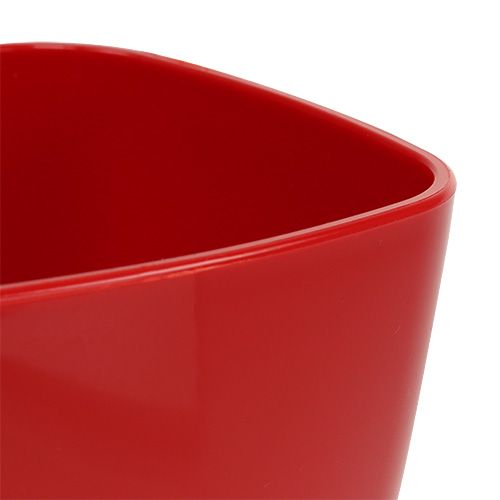 Pot d'orchidée brillant Ø12,5cm rouge, 1 pce