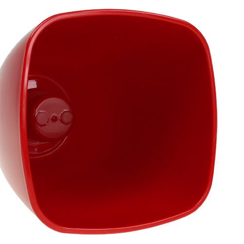 Pot d'orchidée brillant Ø12,5cm rouge, 1 pce