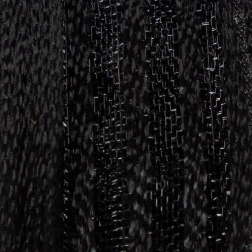 Article Ruban d'organza rayé, ruban cadeau, noir, 15 mm de large, 20 m de long