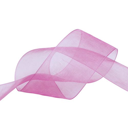 Ruban en organza aubergine 40 mm 50 m