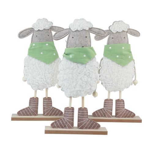 Floristik24 Décoration de Pâques décoration de table mouton figurines de décoration de Pâques 37cm 3pcs