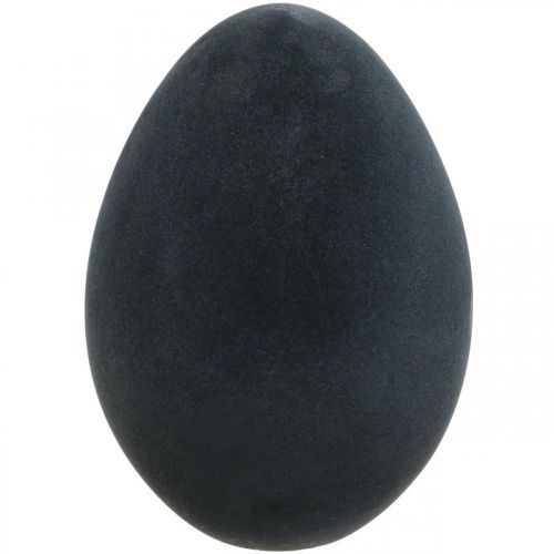 Floristik24 Oeuf de Pâques oeuf noir en plastique décoration de Pâques floqué 40cm