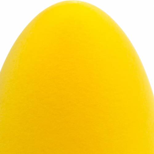 Floristik24 Oeuf de Pâques floqué jaune H25cm Oeufs décoratifs Décoration de Pâques