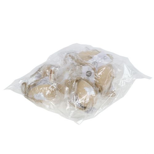 Floristik24 Œufs de Pâques en bois avec motifs 8 p.