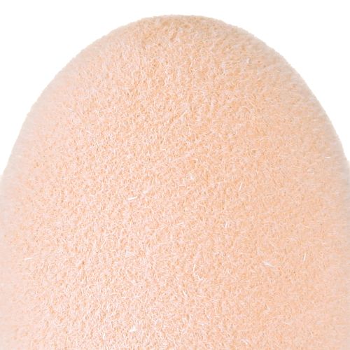 Article Oeufs de Pâques Petit Floqué Pêche Marron Blanc H4cm 15 Pcs