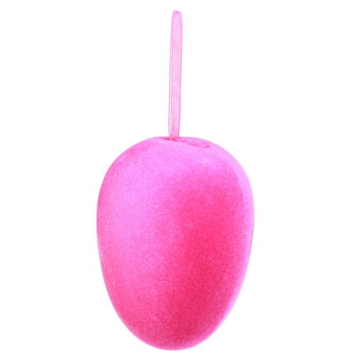 Floristik24 Oeufs de Pâques à suspendre Vert Jaune Rose Baies 11 cm 4 pièces
