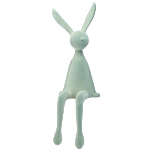 Floristik24 Tabouret de Pâques Lapin assis – 2e choix – Gris-vert floqué 56 cm