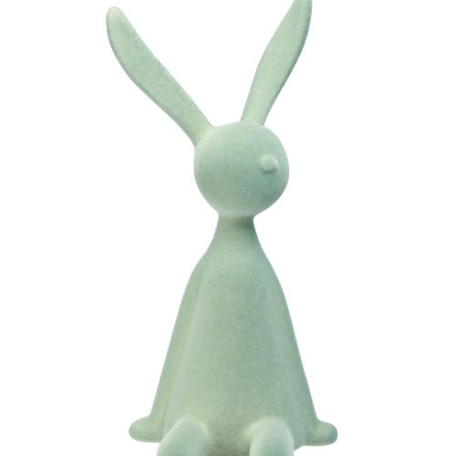 Floristik24 Tabouret de Pâques Lapin assis – 2e choix – Gris-vert floqué 56 cm