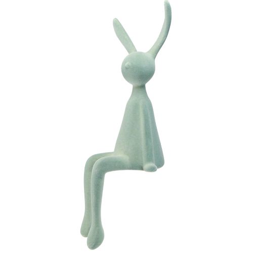 Floristik24 Tabouret de Pâques Lapin assis – 2e choix – Gris-vert floqué 56 cm