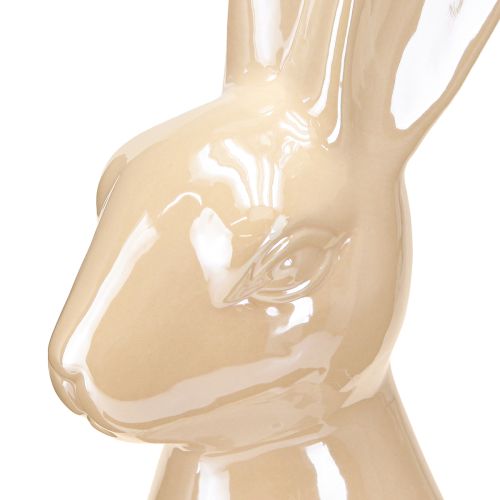 Article Lapin de Pâques Céramique Beige Grande figurine H49,5cm