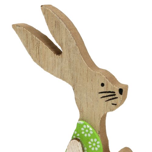Article Lapin de Pâques en bois assis 11cm 8 pcs