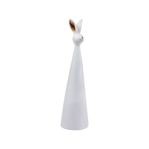 Lapin de Pâques en or blanc Lapin de décoration de Pâques Ø7cm H27,5cm