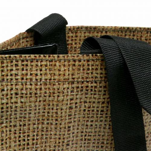 Floristik24 Sac shopping avec anses Nature plastique 40 × 20 × 40cm