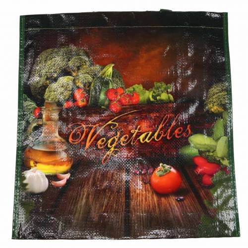Article Sac shopping avec anses Légumes en plastique 38 × 10 × 39cm
